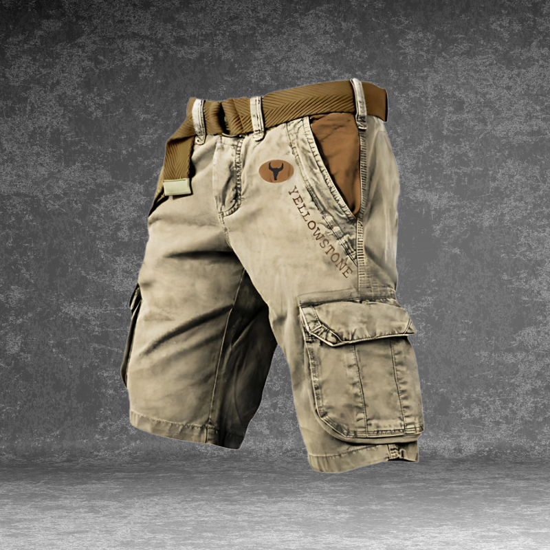 Niko | Pantalones cargo cortos de 6 bolsillos para hombre