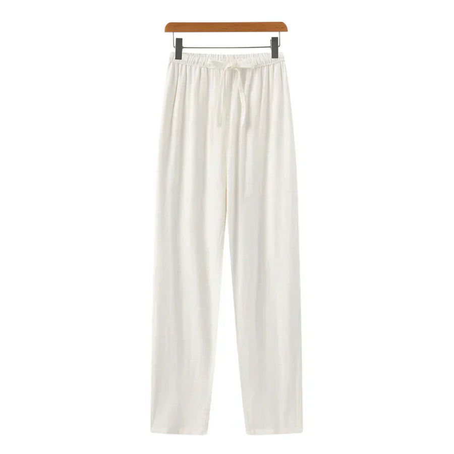 Elena | Pantalones slim de lino