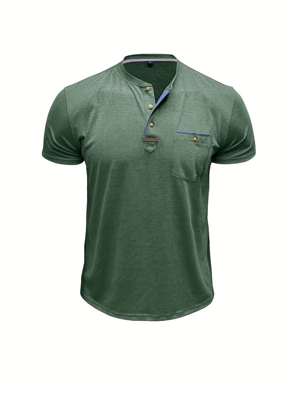 Jacinto | Camiseta elegante de cuello redondo con bolsillo
