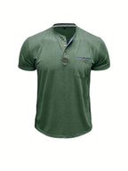 Jacinto | Camiseta elegante de cuello redondo con bolsillo