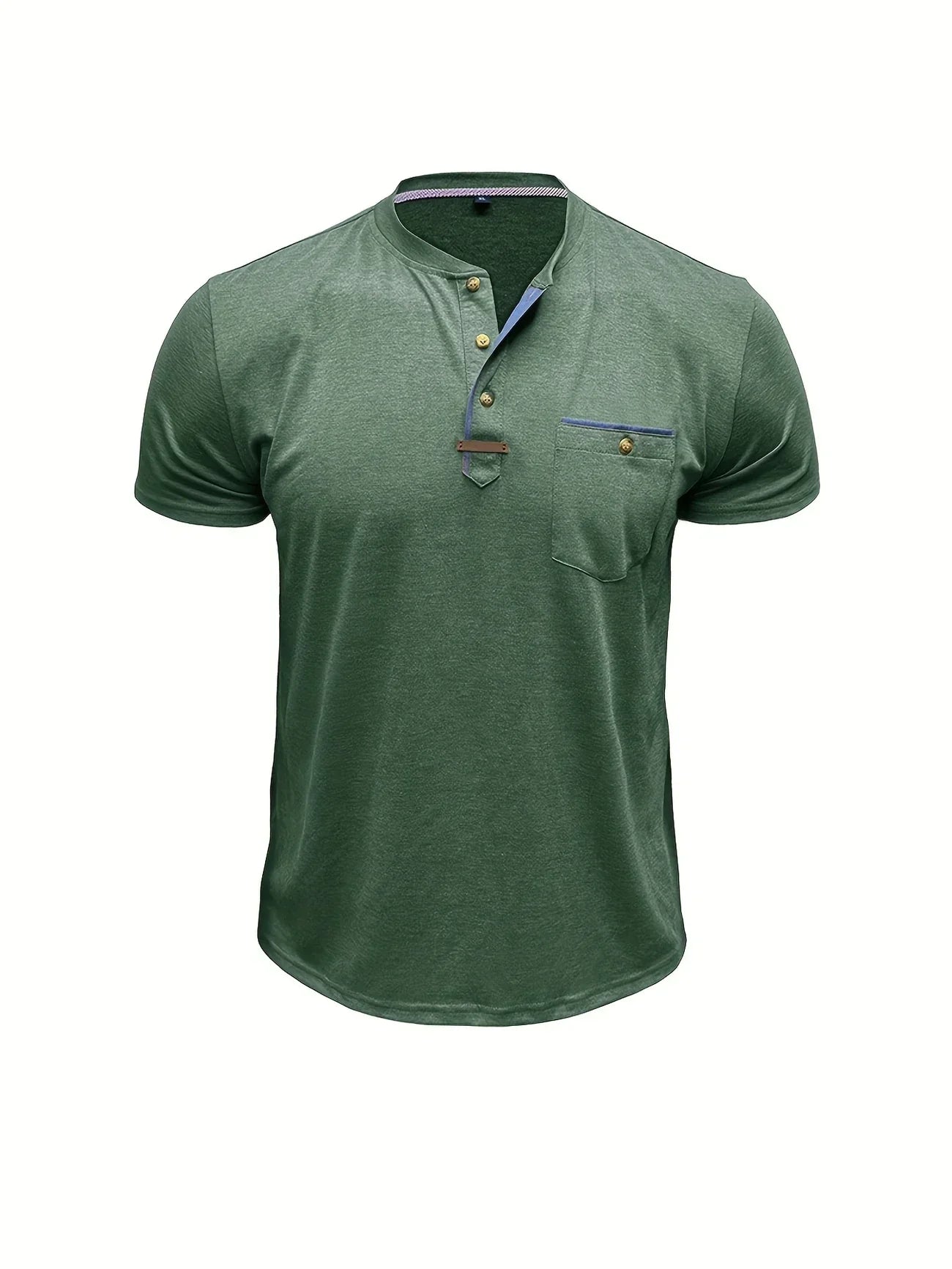 Jacinto | Camiseta elegante de cuello redondo con bolsillo