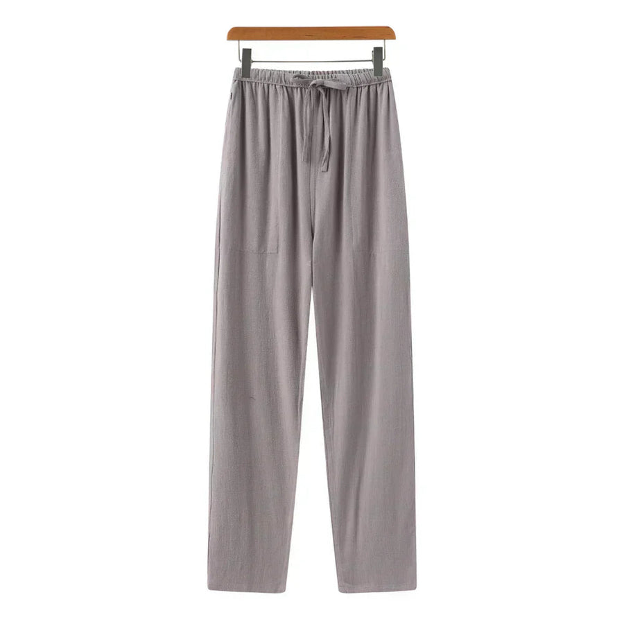 Elena | Pantalones slim de lino