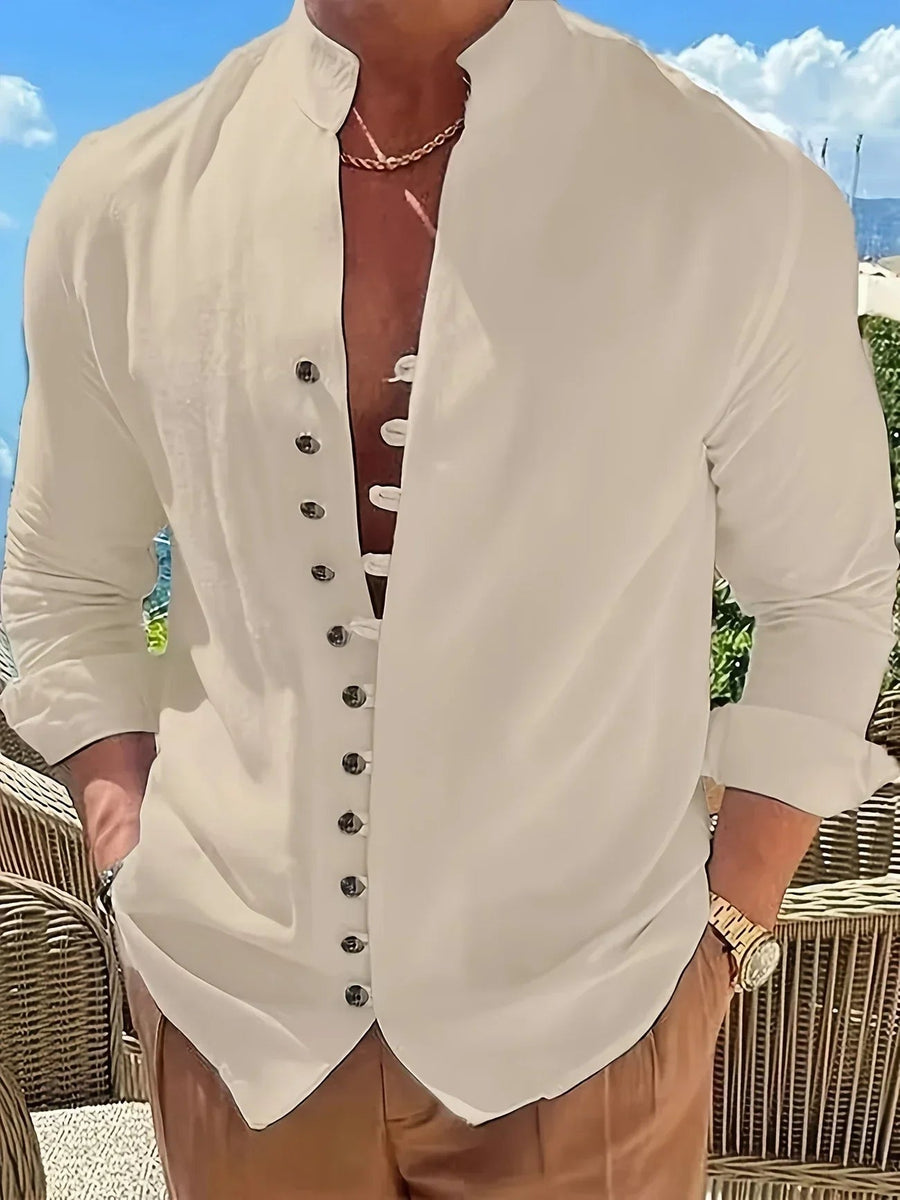 Yago | Camisa ligera de algodón de manga larga