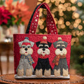 Bolso artesanal - Trío de Schnauzers