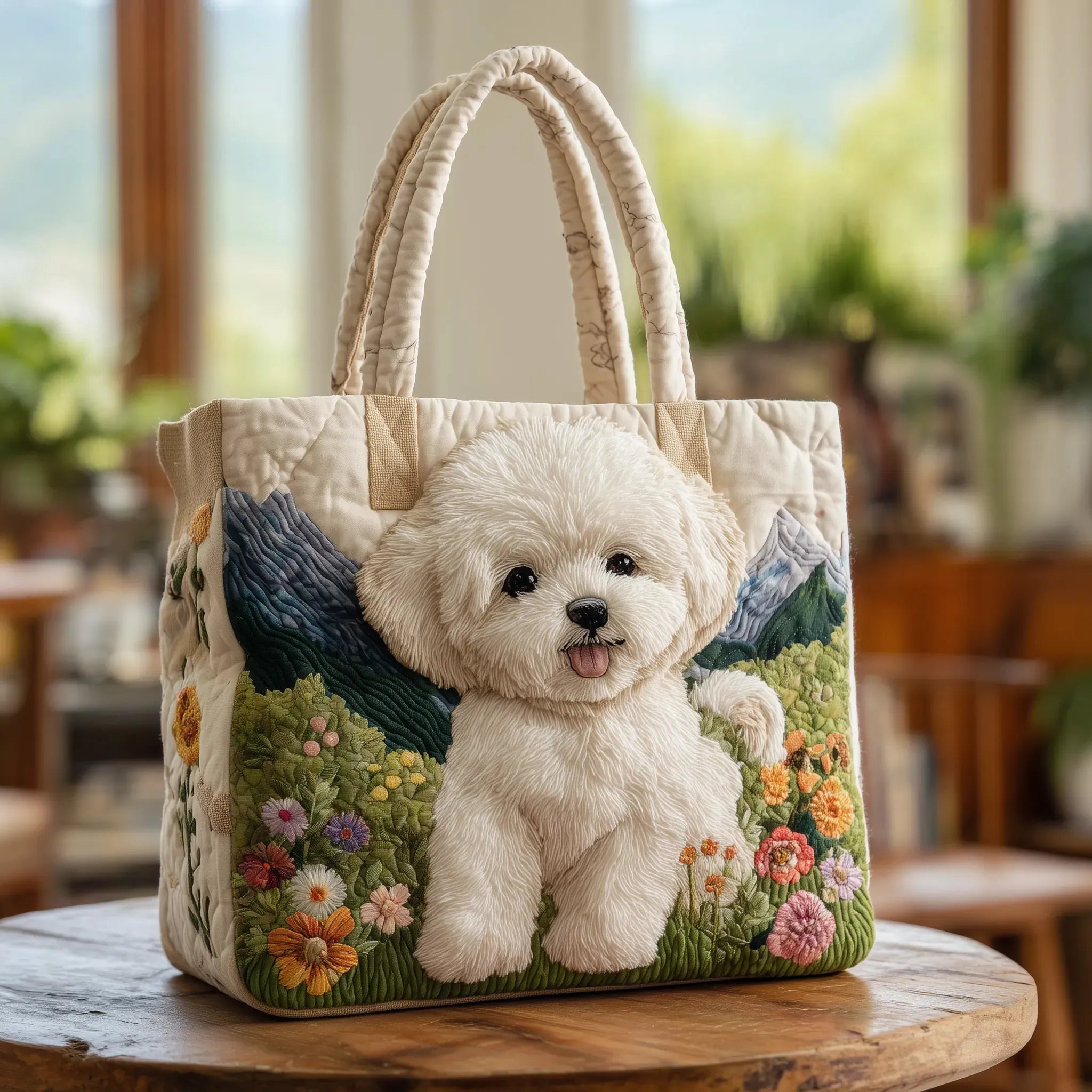 Bolso acolchado artesanal - Perro Encantado
