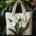 Bolso acolchado artesanal - Aromas Blancos