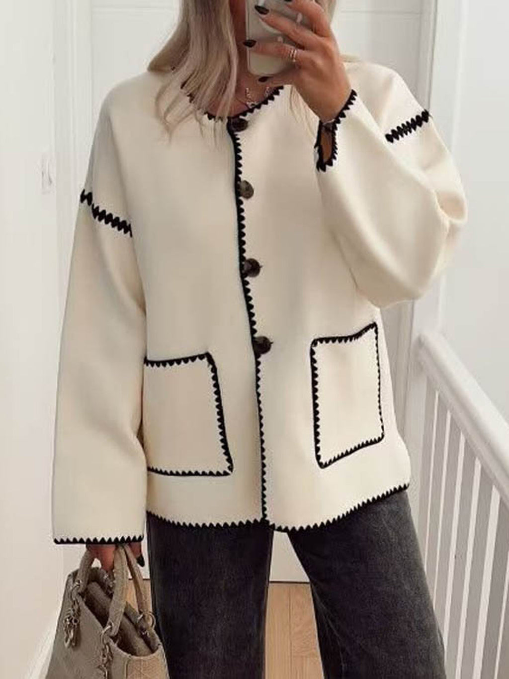 Pili | Chaqueta con contraste