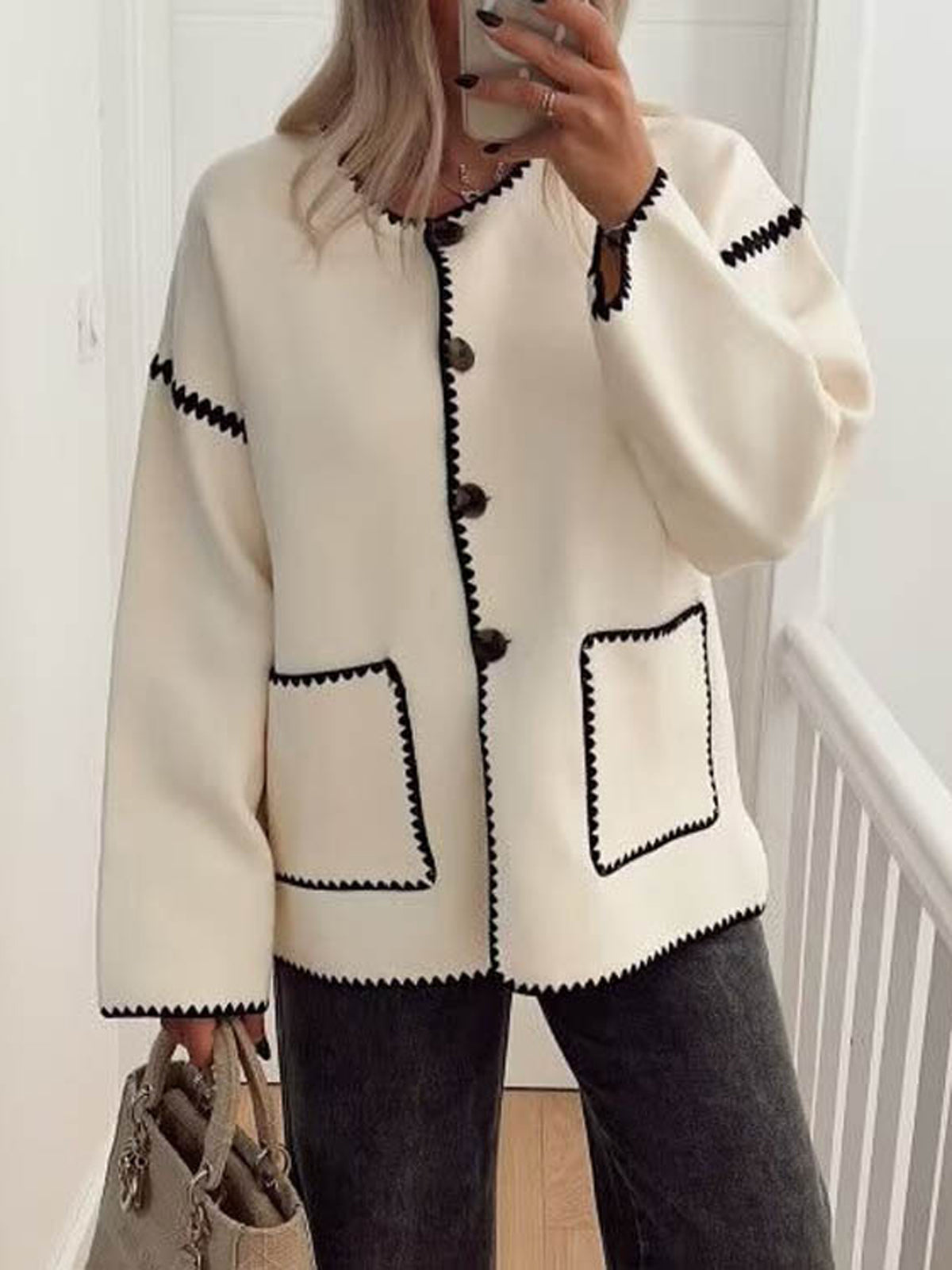 Pili | Chaqueta con contraste