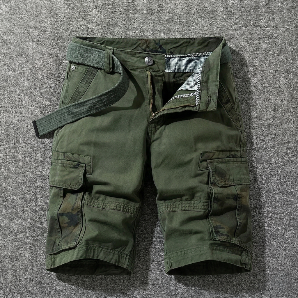 Sergio | Pantalones cargo cortos con cinturón
