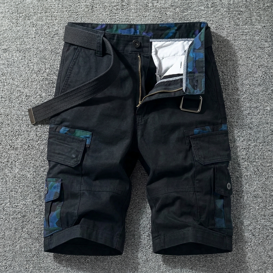 Sergio | Pantalones cargo cortos con cinturón