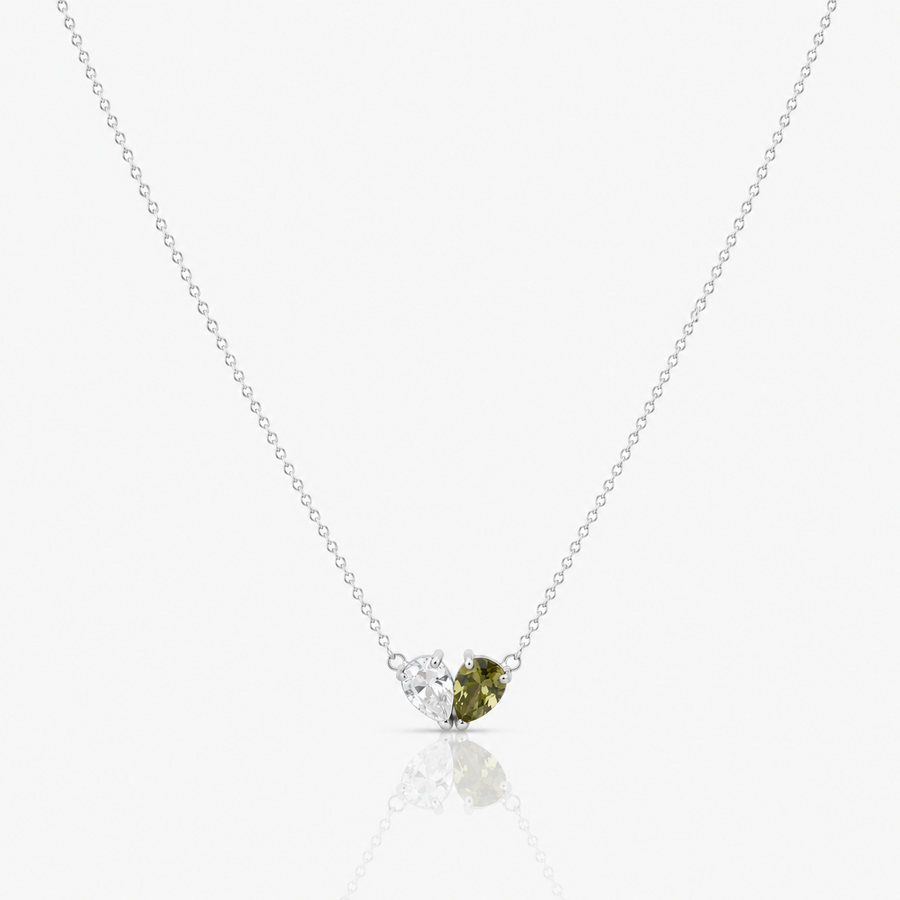 Liora | Collar con dos piedras de nacimiento