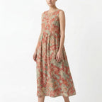 Vestido midi fluido para el día a día de Noura Madrid