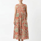 Vestido midi fluido para el día a día de Noura Madrid