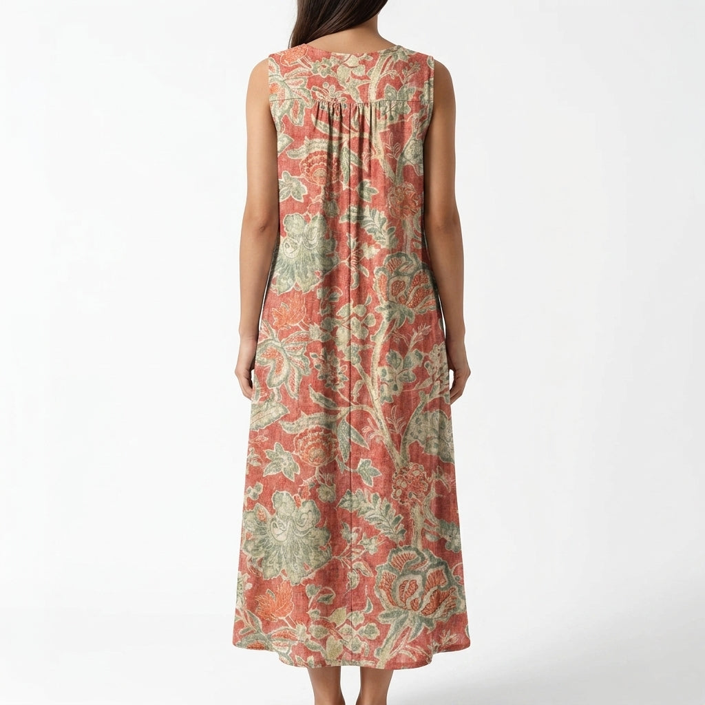 Vestido midi fluido para el día a día de Noura Madrid