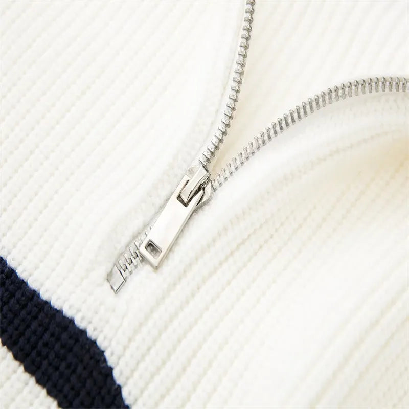 Rodrigo | Jersey de rayas con cremallera