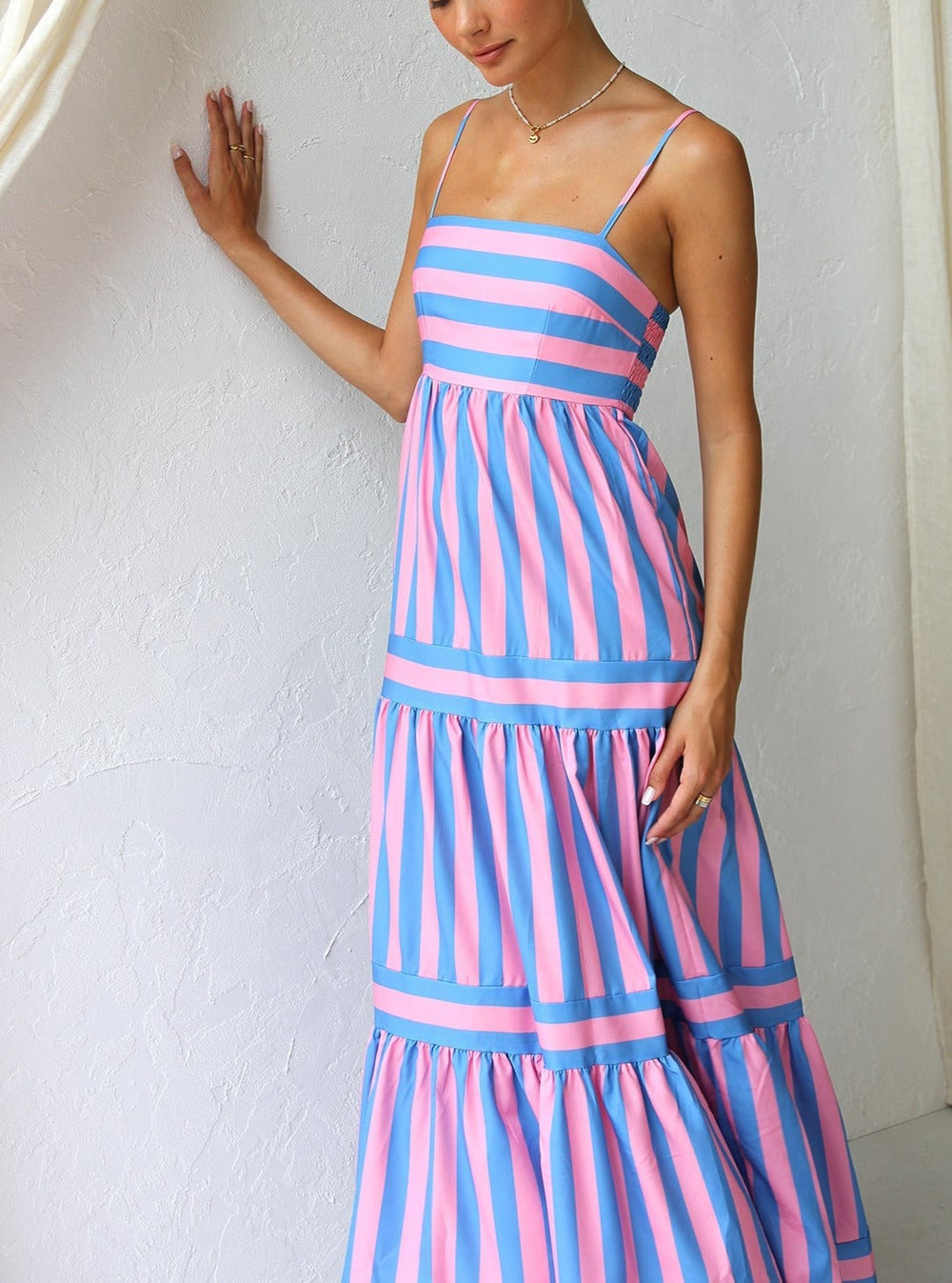 Valeria | Vestido con tirantes bicolor