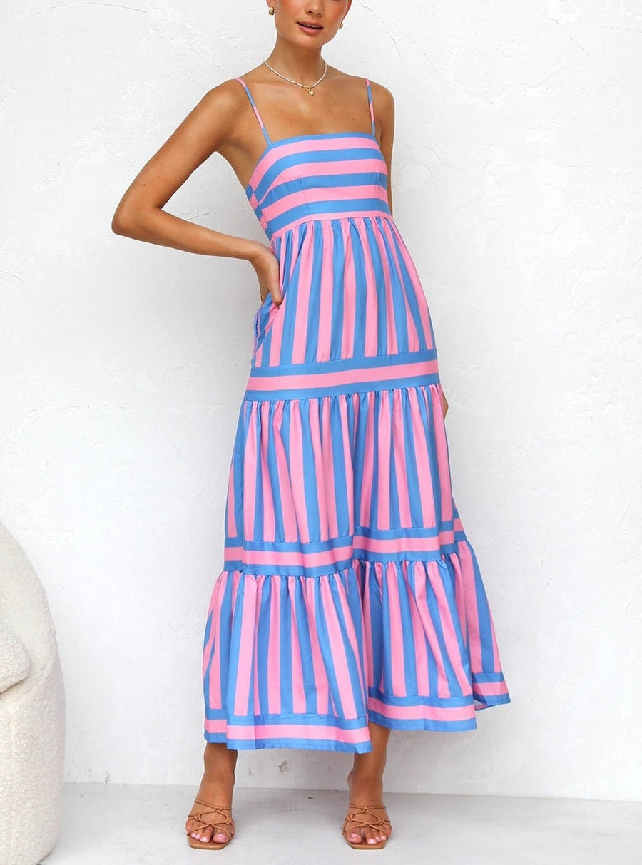 Valeria | Vestido con tirantes bicolor