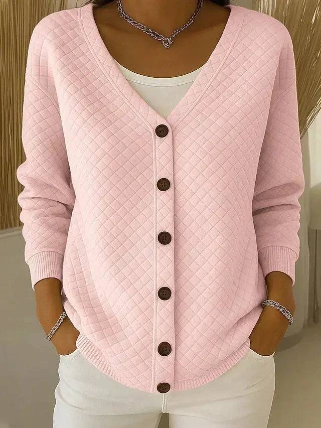 Chaqueta de Punto Acolchada con Botones Leonor
