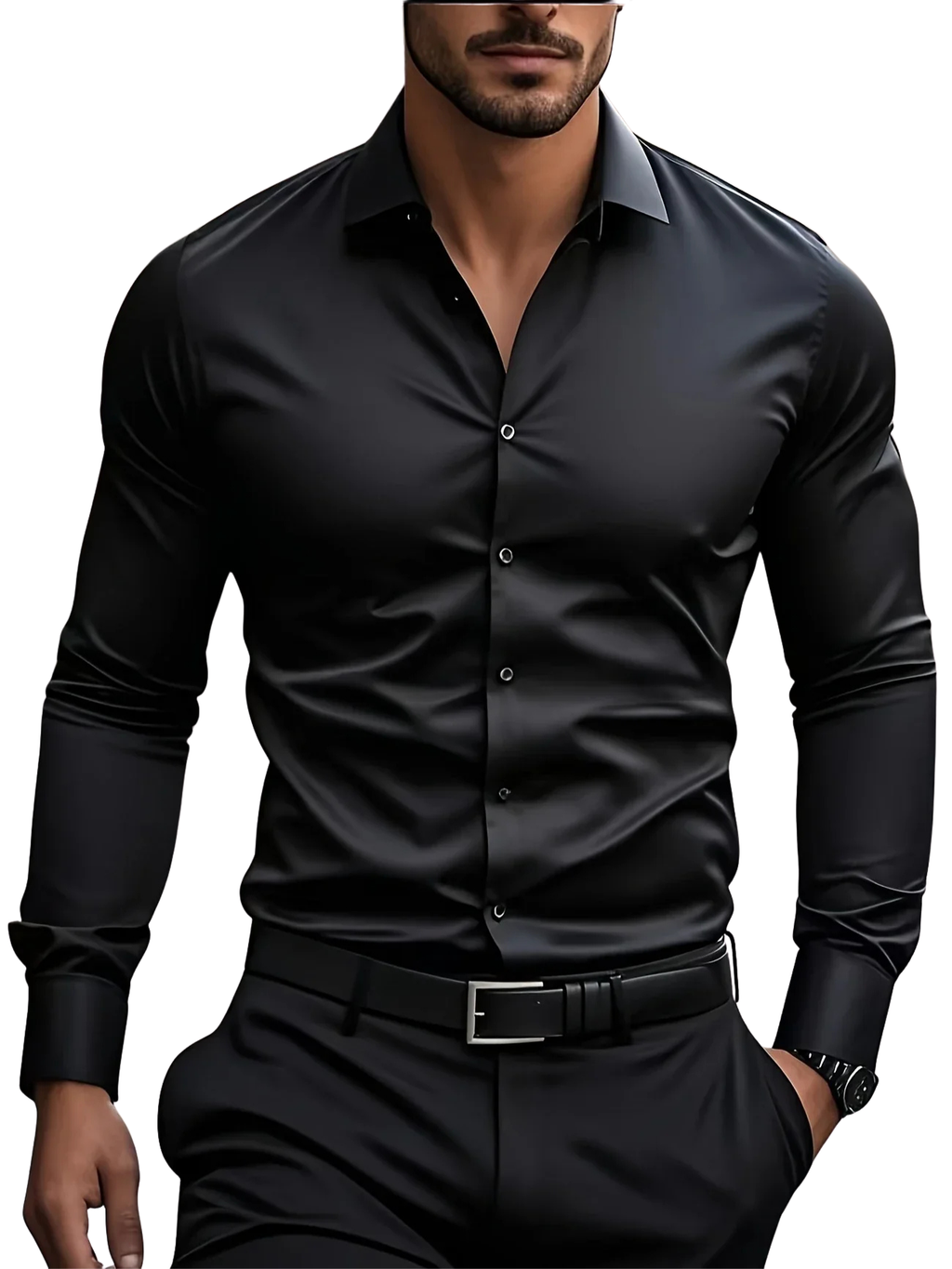 Abel | Camisa elegante de manga larga con botones