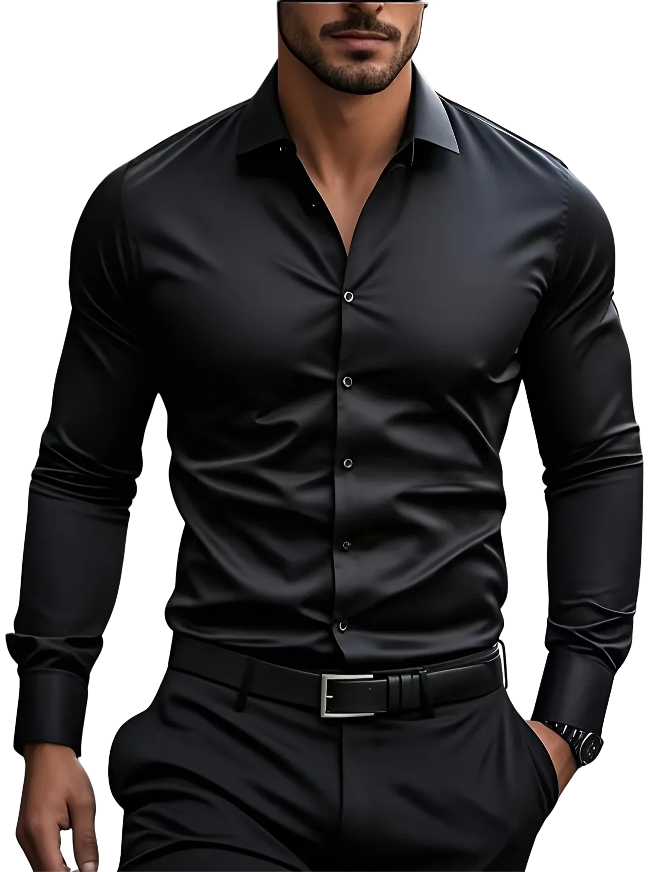 Abel | Camisa elegante de manga larga con botones