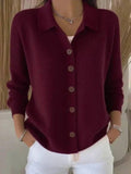 Chaqueta de Punto con Cuello y Botones Josefina