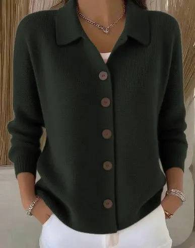 Josefina | Chaqueta de Punto con Cuello y Botones