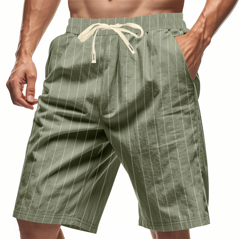 Zuhaitz | Pantalones cortos de rayas casual para hombre