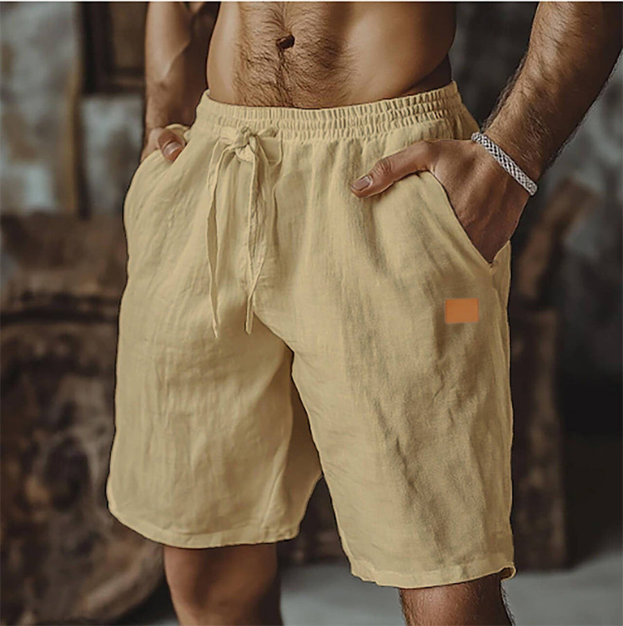 Unai | Pantalones cortos de lino casual para hombre