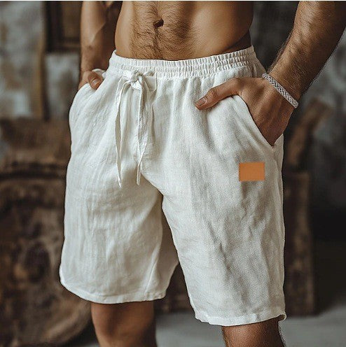 Unai | Pantalones cortos de lino casual para hombre