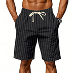 Zuhaitz | Pantalones cortos de rayas casual para hombre