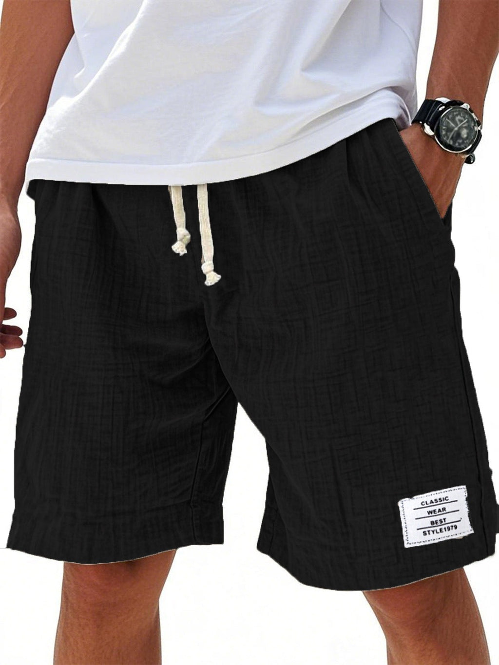 Xabier | Pantalones cortos ligeros y casual de corte amplio para hombre