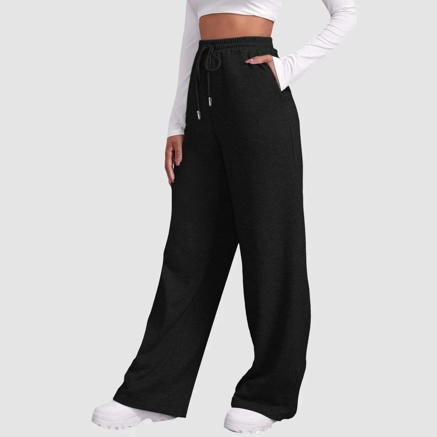 Yara | Pantalones jogger de pierna ancha y corte casual