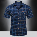Zacarías | Camisa elegante de manga corta a cuadros