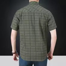 Zacarías | Camisa elegante de manga corta a cuadros