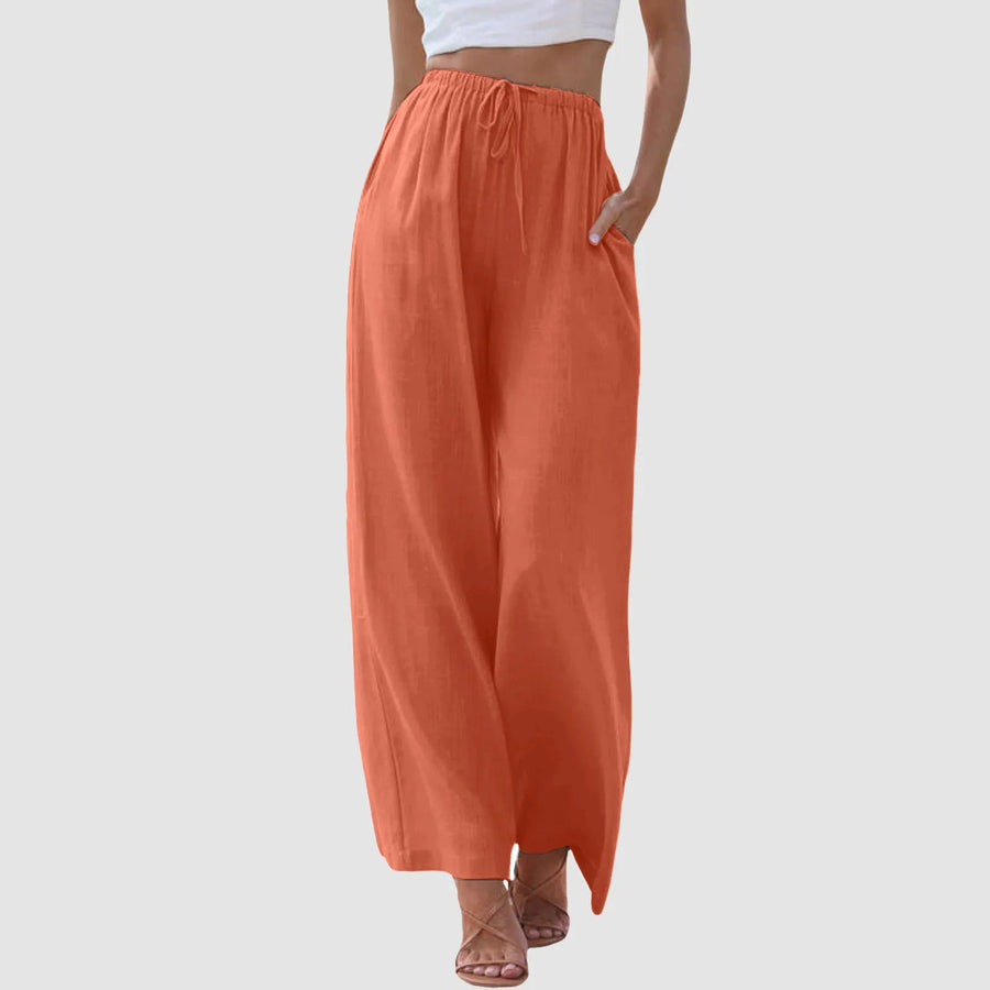 Alba | Pantalones cómodos de pierna ancha y talle alto