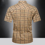 Zacarías | Camisa elegante de manga corta a cuadros