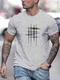 Fabián | Camiseta elegante de cuello redondo con estampado