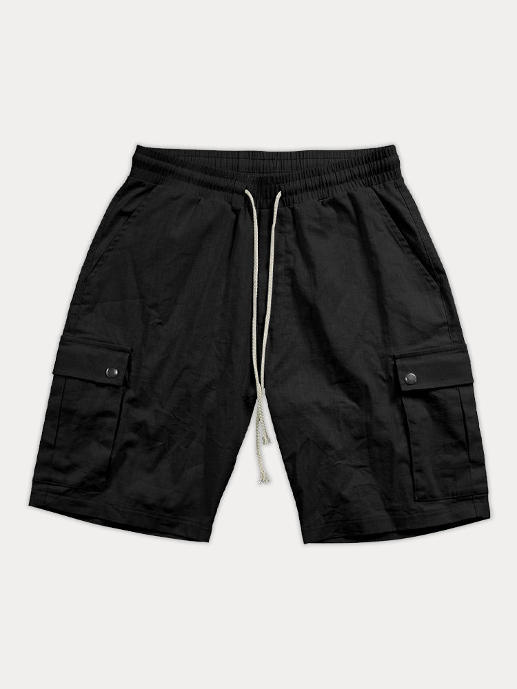 Yeray | Pantalones cargo cortos de algodón esencial