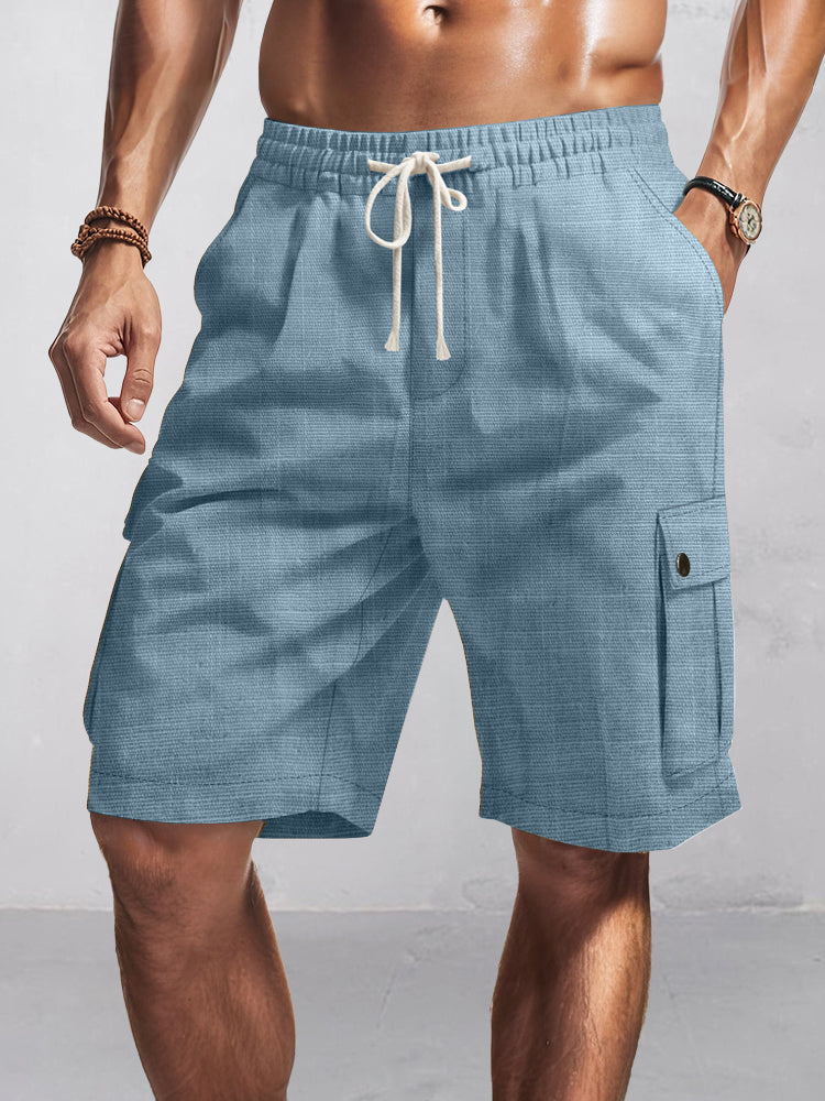 Yeray | Pantalones cargo cortos de algodón esencial