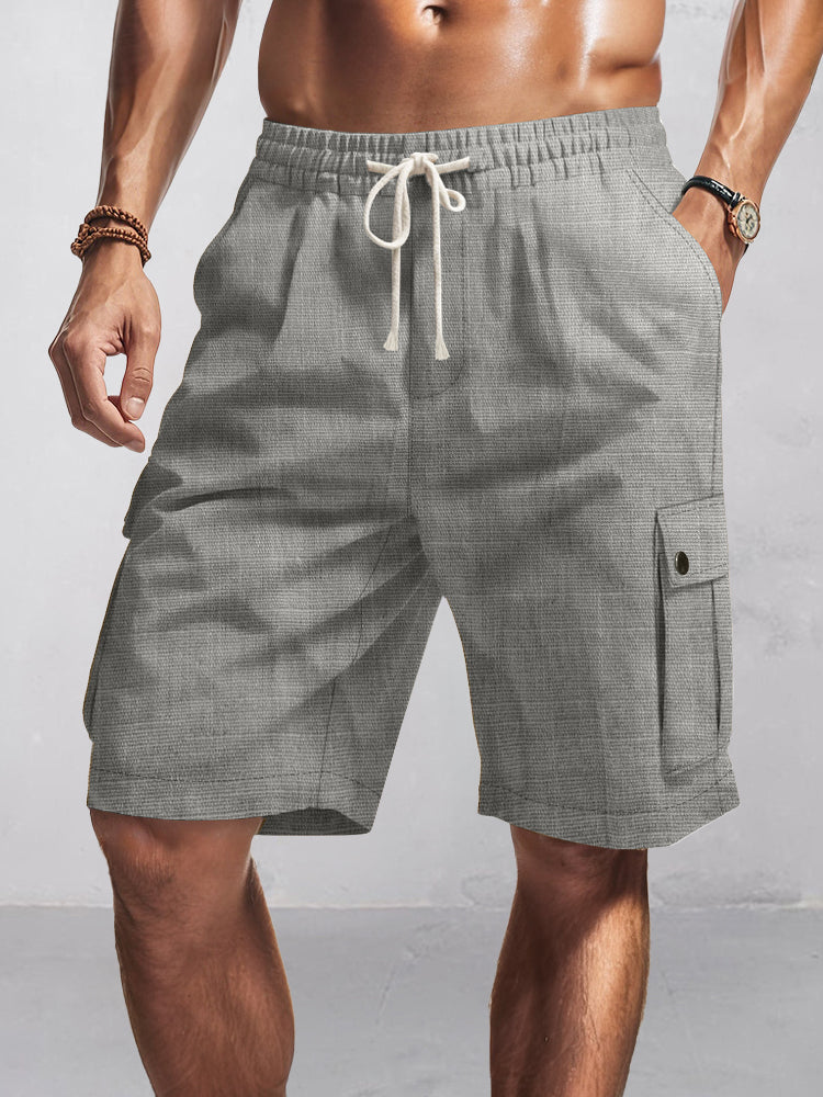 Yeray | Pantalones cargo cortos de algodón esencial
