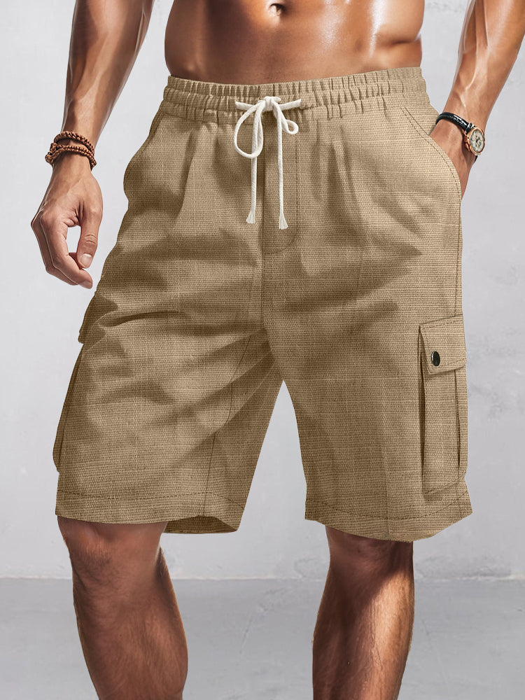 Yeray | Pantalones cargo cortos de algodón esencial