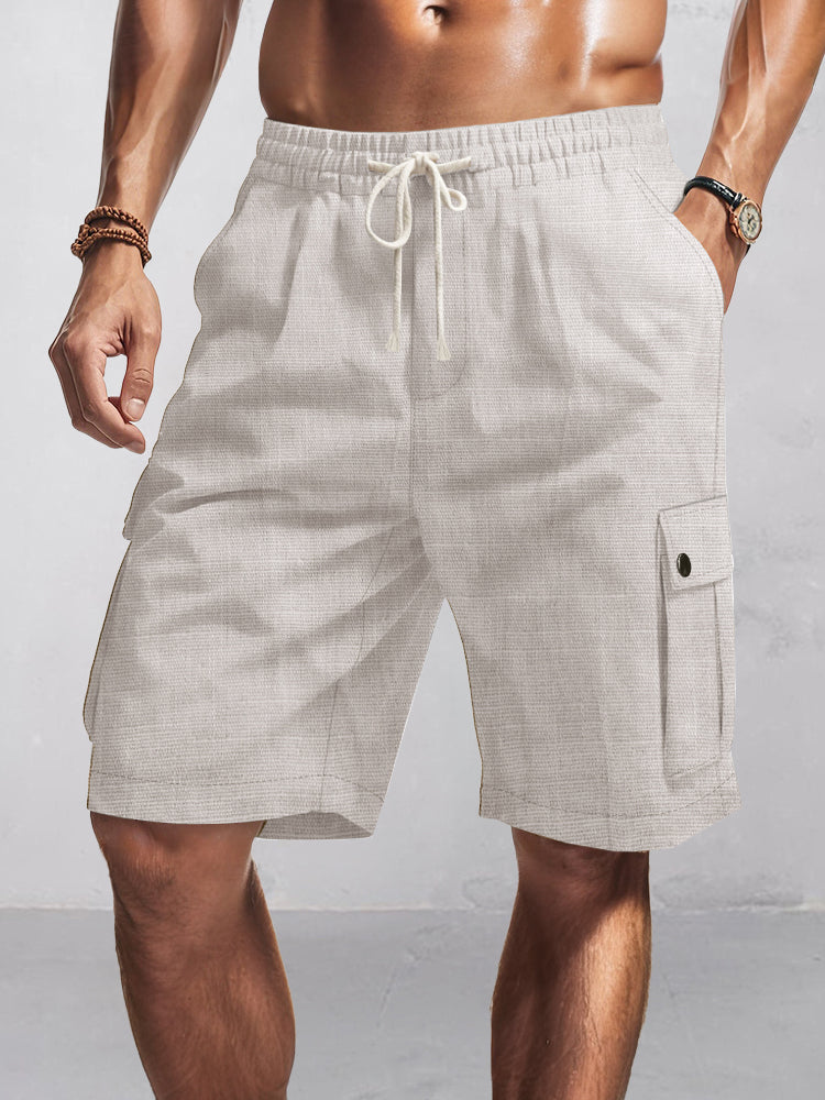 Yeray | Pantalones cargo cortos de algodón esencial