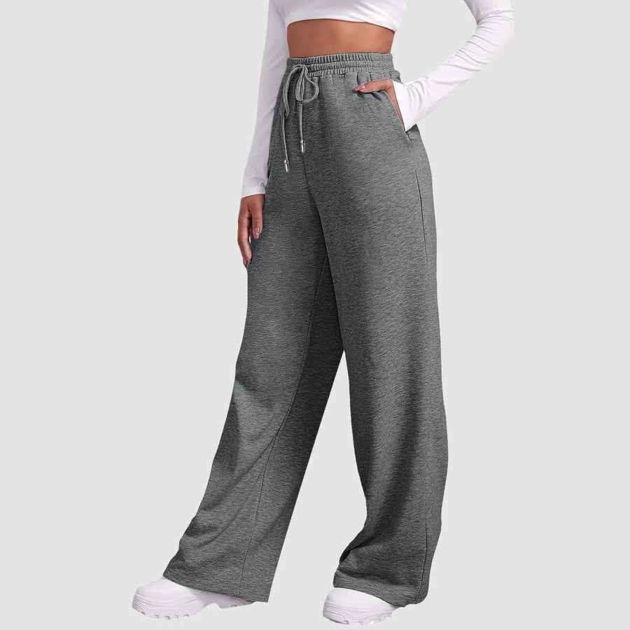 Yara | Pantalones jogger de pierna ancha y corte casual