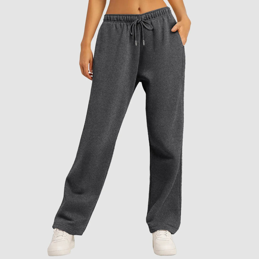 Yara | Pantalones jogger de pierna ancha y corte casual