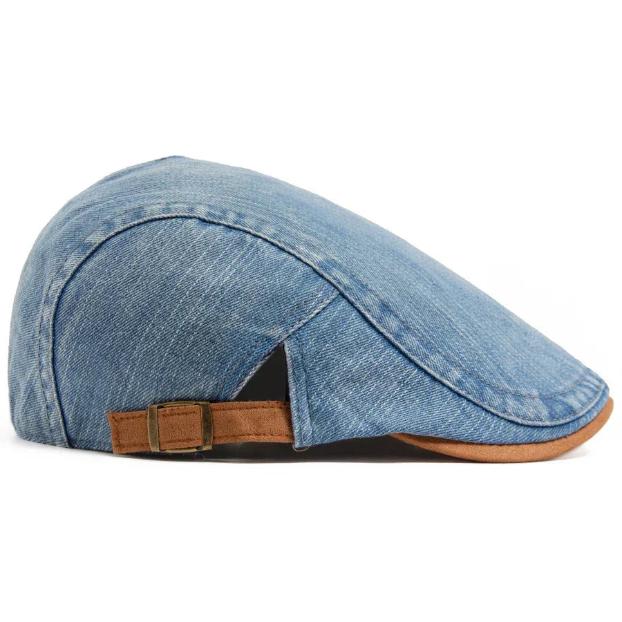 Helena | Boina plana premium de denim