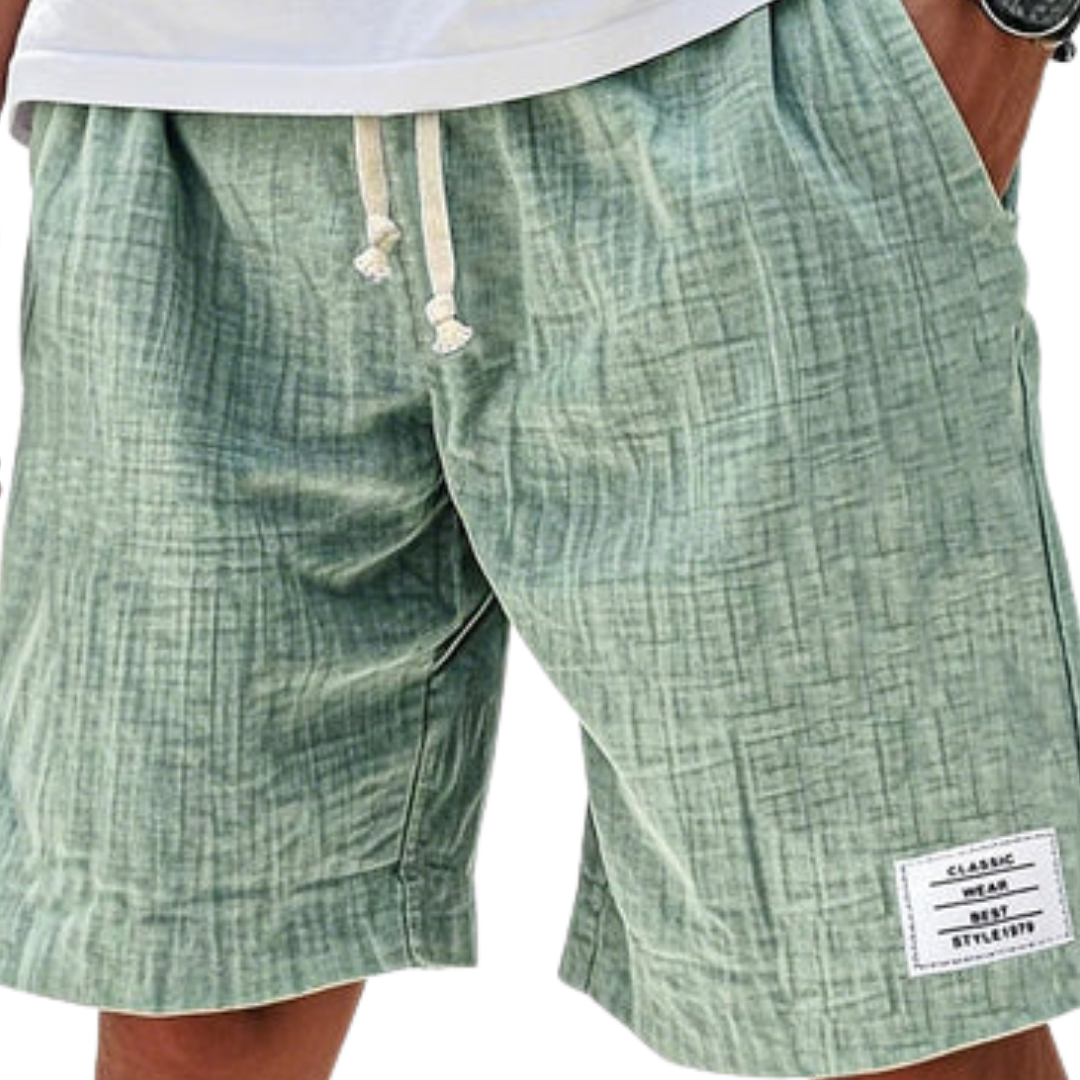 Xabier | Pantalones cortos ligeros y casual de corte amplio para hombre