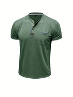 Jacinto | Camiseta elegante de cuello redondo con bolsillo