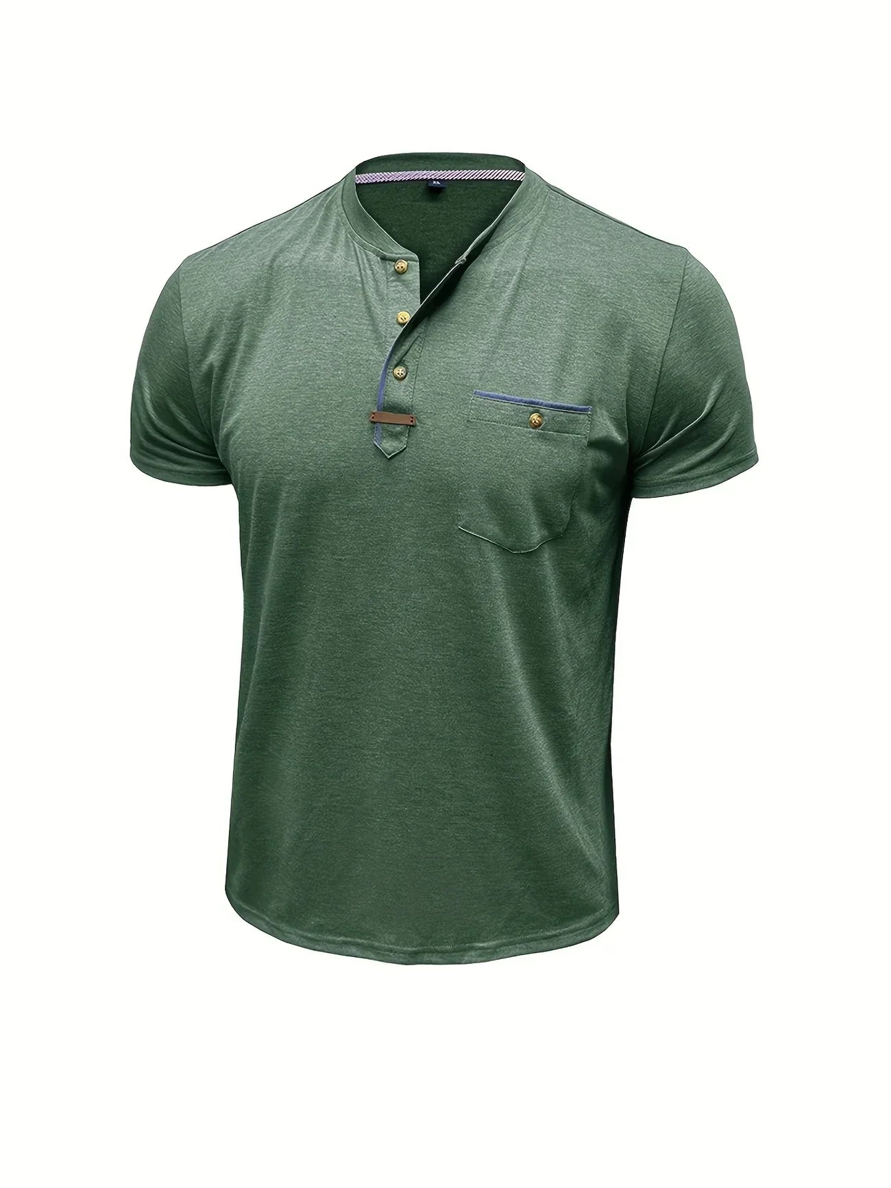Jacinto | Camiseta elegante de cuello redondo con bolsillo