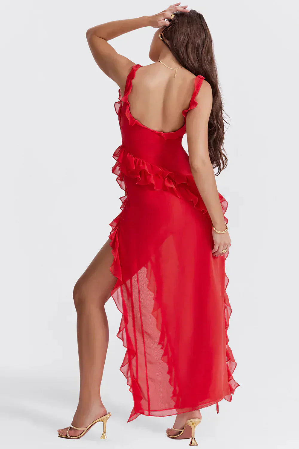Isabela | Vestido elegante con abertura en la pierna