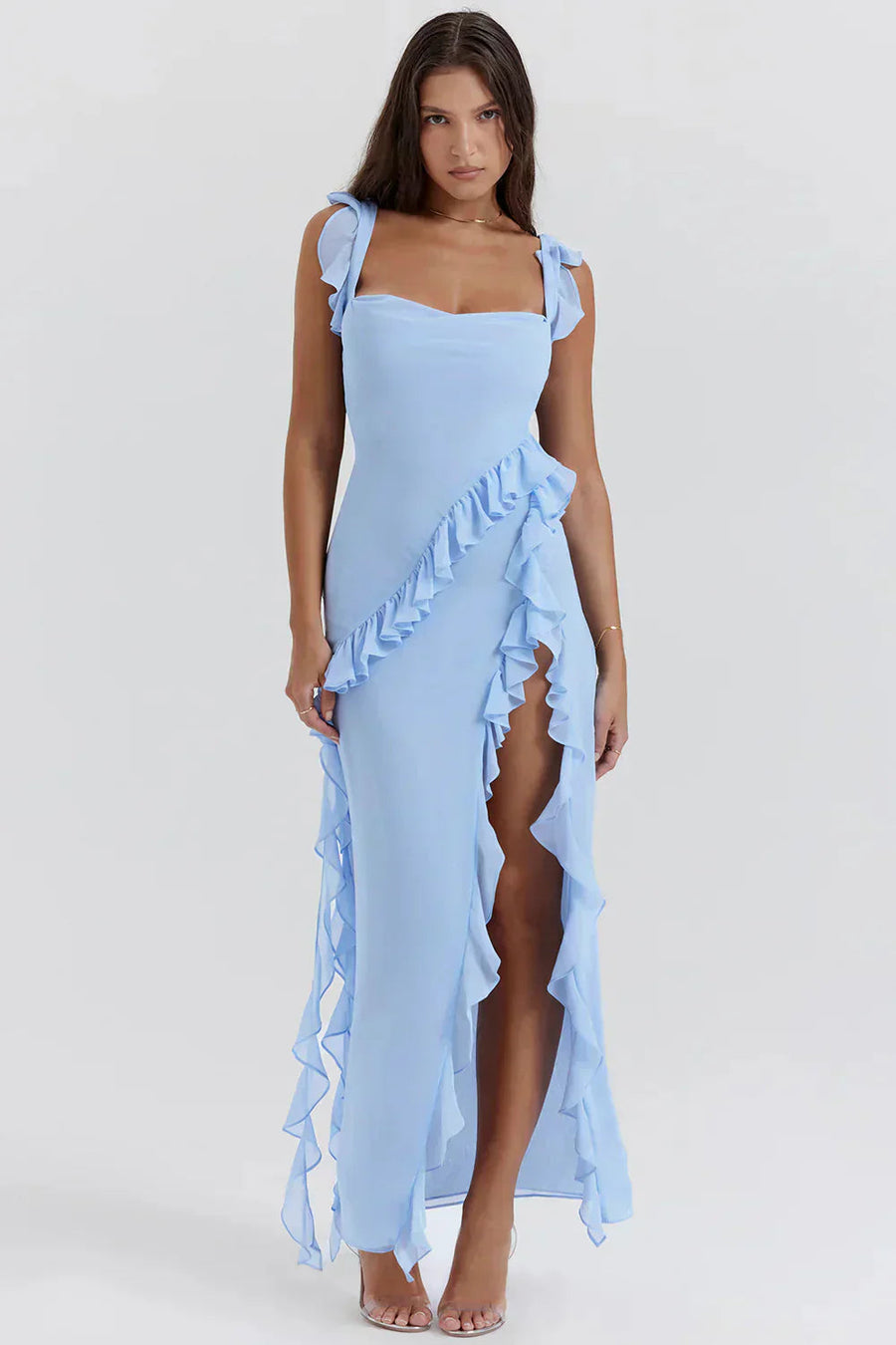 Isabela | Vestido elegante con abertura en la pierna